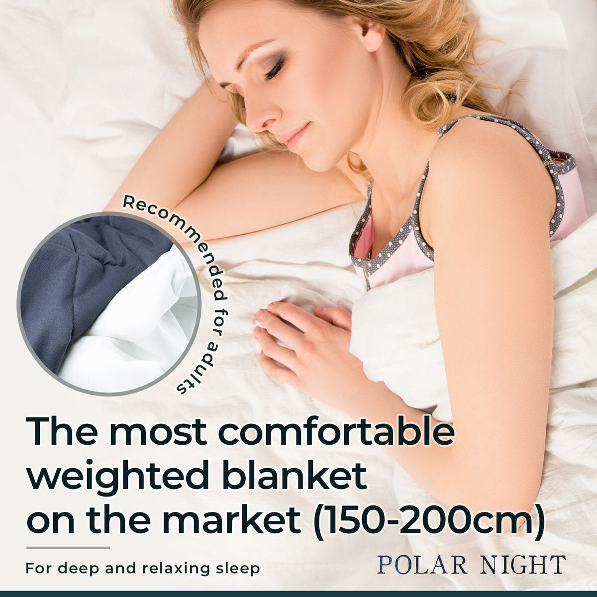 
              Polar Night Weighted Blanket 5-13kg, 150x200cm (cotton)